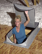 attic tent attic stair insulation