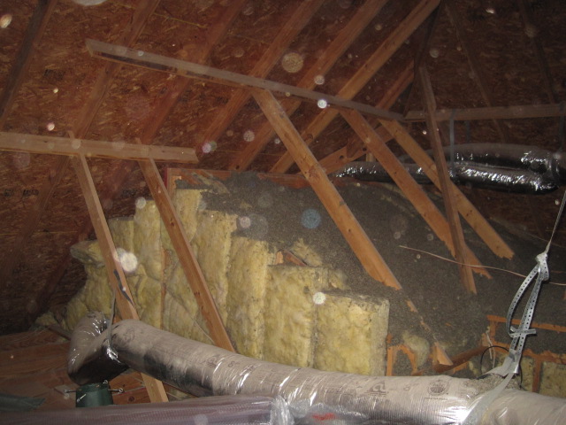 Insulation company that removes destroyed insulation