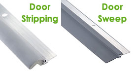 door weather stripping and door sweep